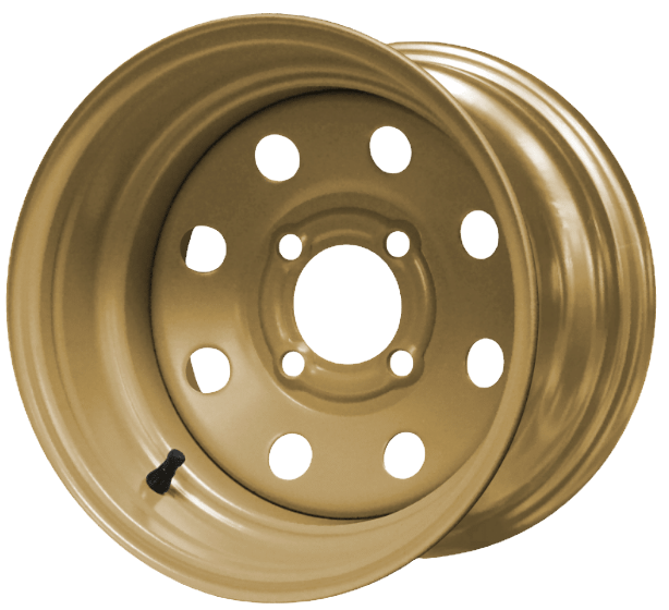 Golf Cart Wheel 12" Steel Desert Sand 8 Hole