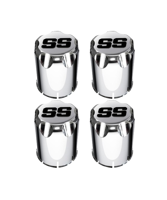 Thumbnail: Golf Cart Wheel Center Caps Chrome