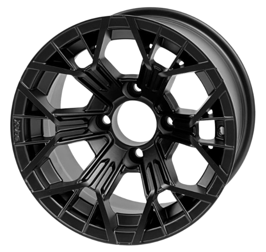 12″ BEAST Mantis Golf Cart Wheel Matte Black
