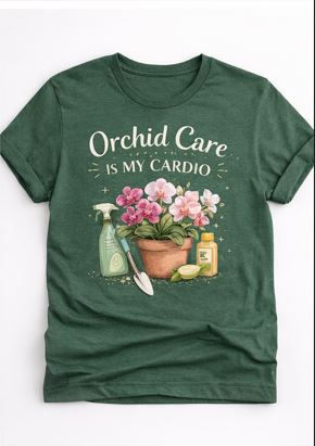 "Orchid Care Club” Botanical Gardening Tee