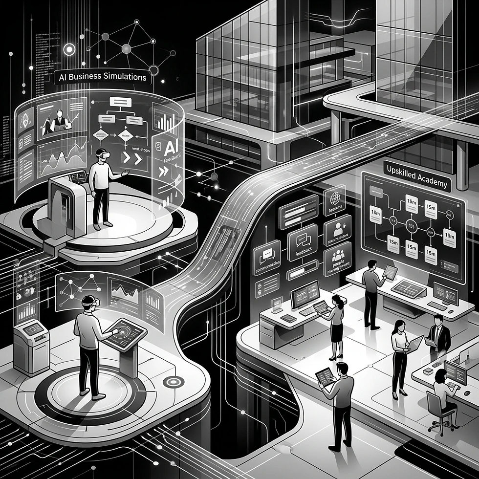Create black, white, grey futuristic image of learning platforms. Do not include text on i