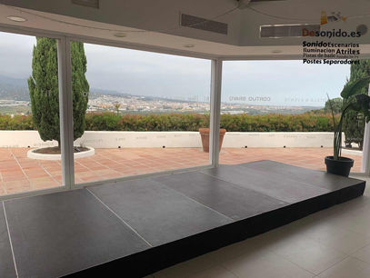 Plataforma para mesa presidencial en Vélez Málaga