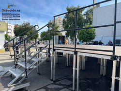 Escenario para concierto de Cantores de Hispalis