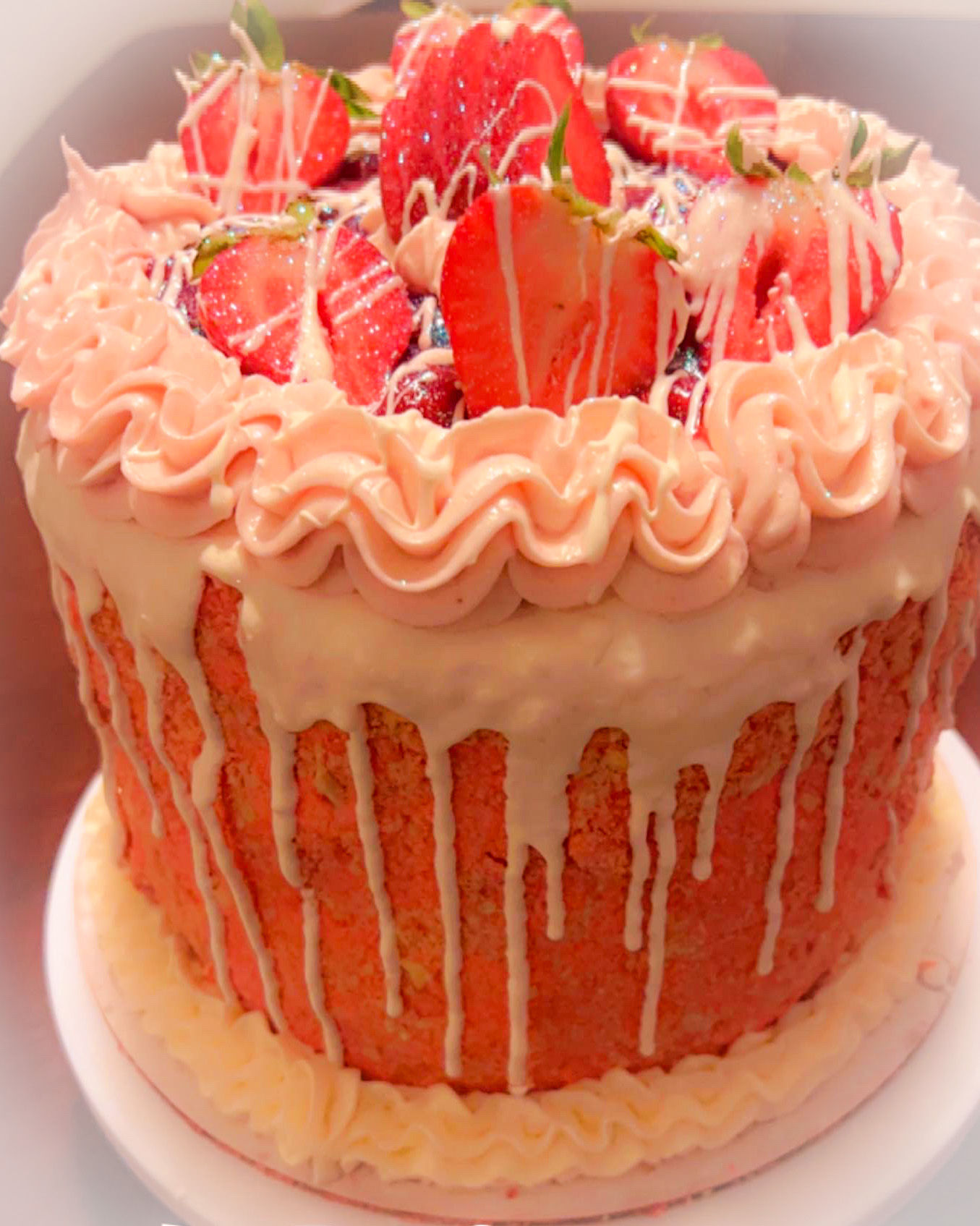 Strawberry Crunch Cake (starting price $75