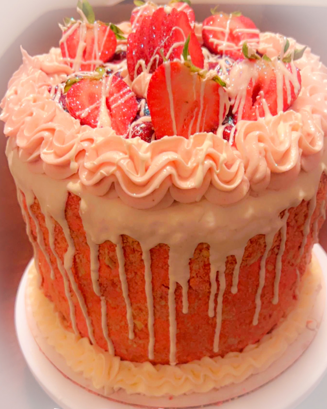 Strawberry Crunch Cake (starting price $75