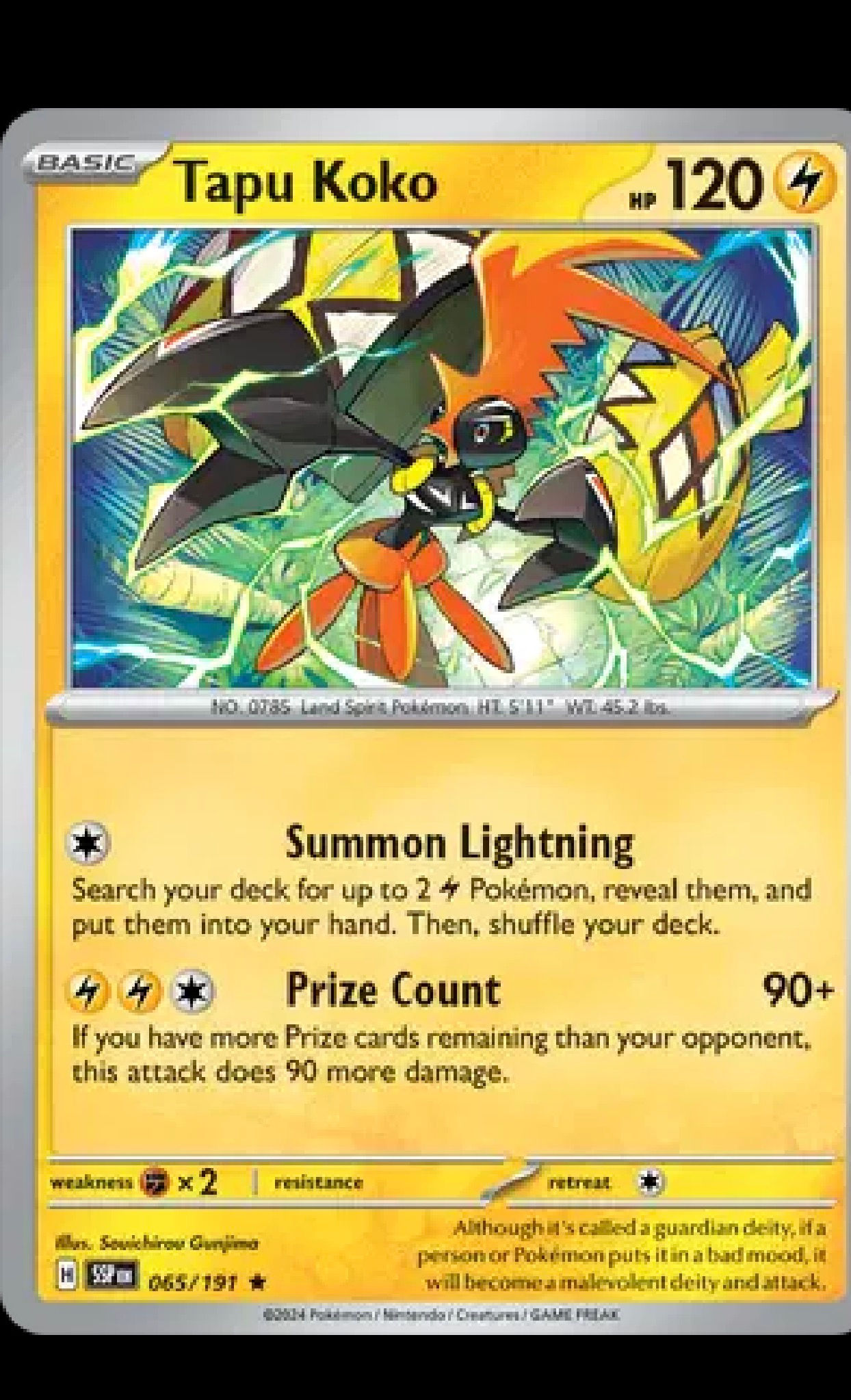 065/191 Tapu Koko - Surging Sparks 
