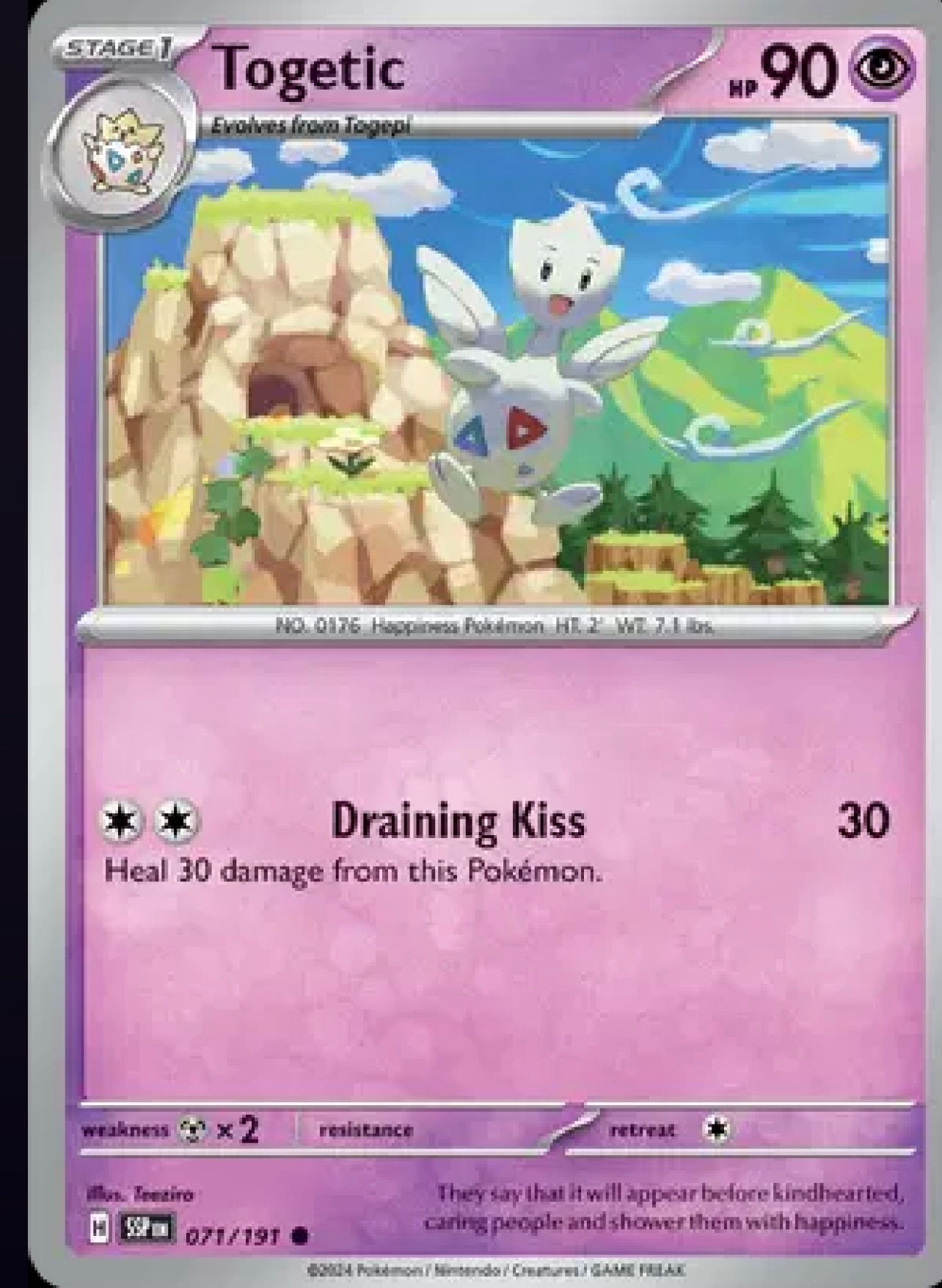 071/191 Togetic - Surging Sparks 