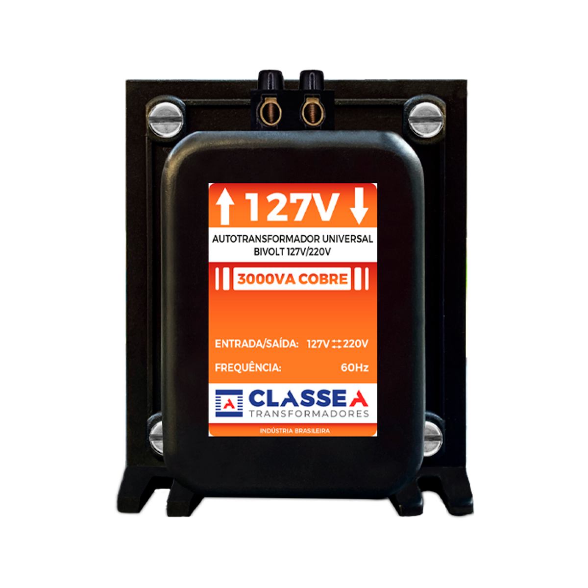 Auto Transformador 3.000VA Cobre Borne 30A - Classe A Transformadores