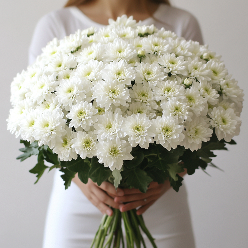 Букет: Світло в серці - 2. Хризантема - 37 шт.