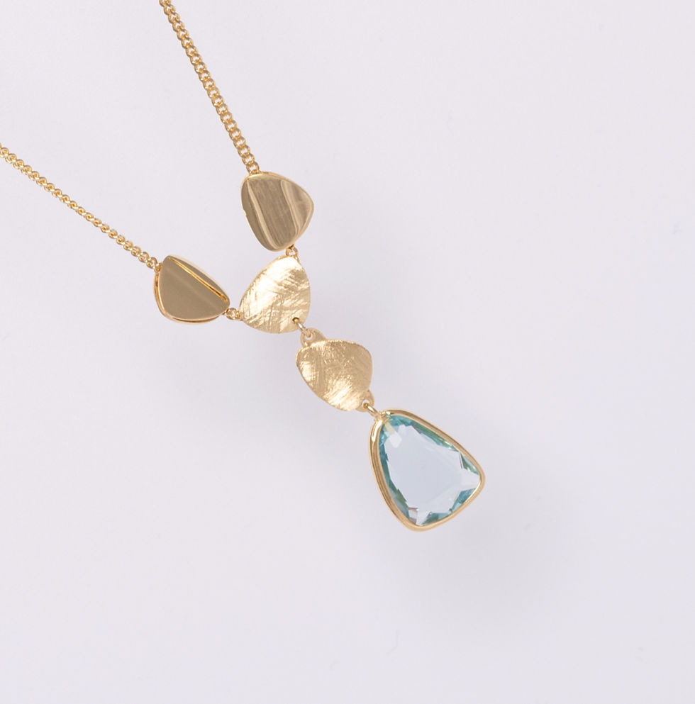 Miniatura: Collana in argento 925 placcato oro con pendente