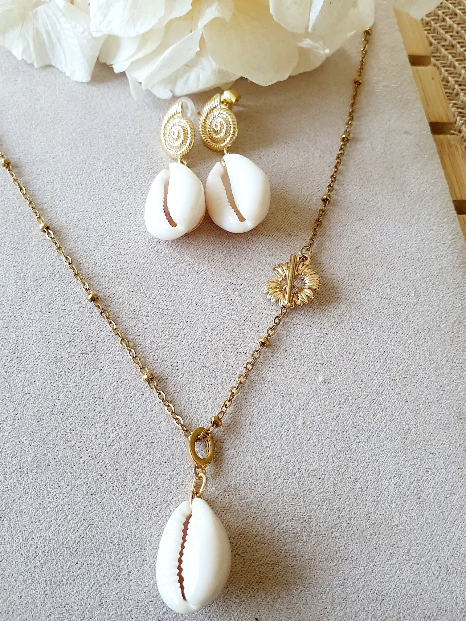 Parure coquillage Coraline