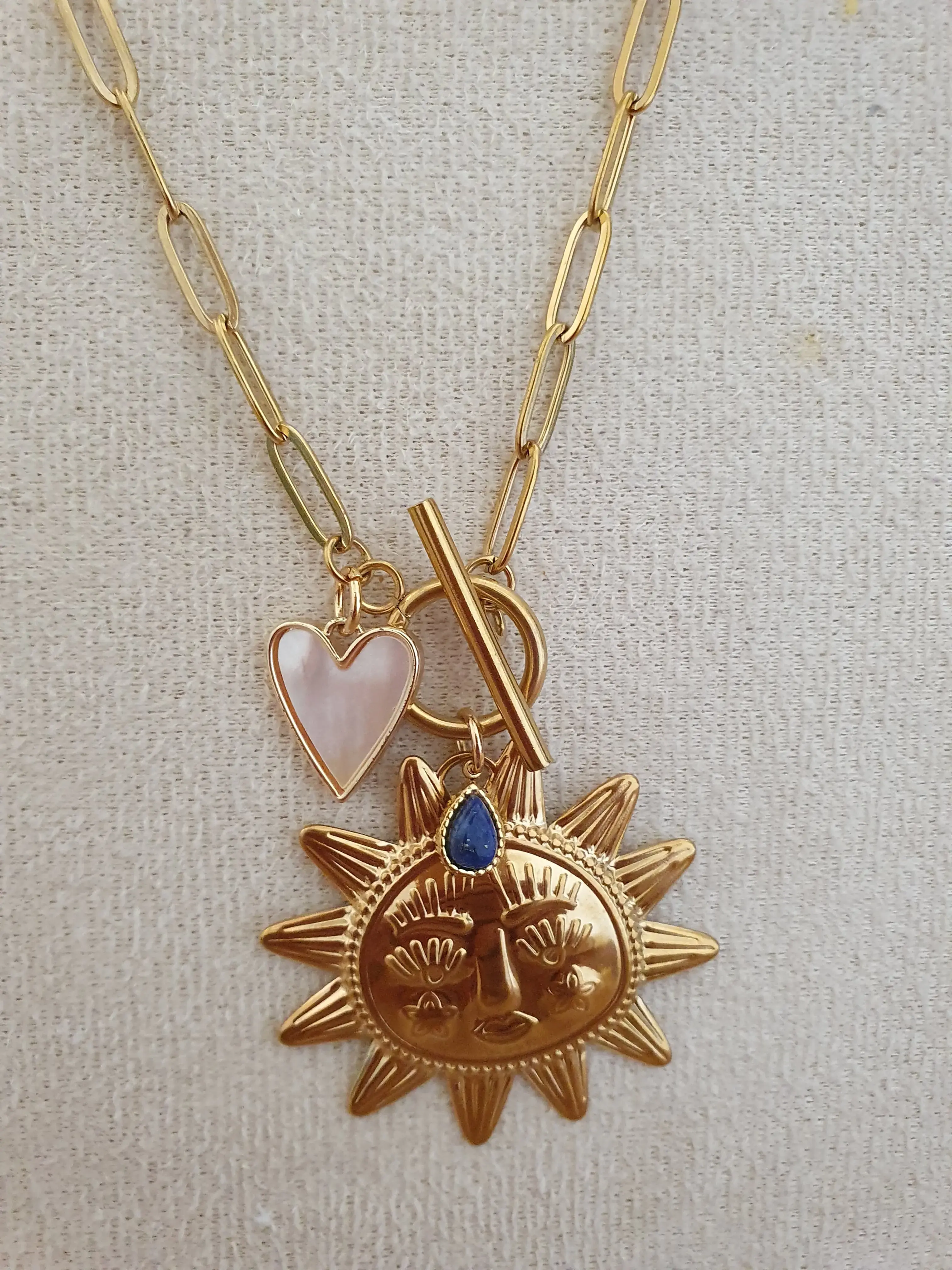 Collier Soleil Lapis lazuli Solène