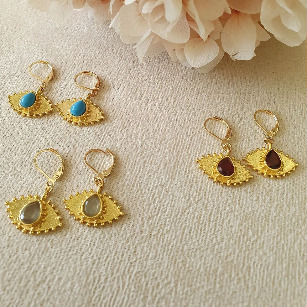 Miniature : Boucles pierres fines Gaïa