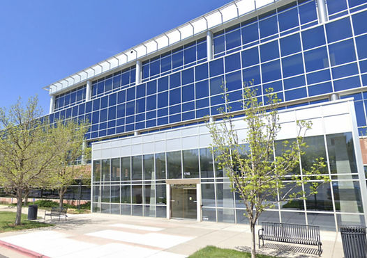 Modern glass office building exterior