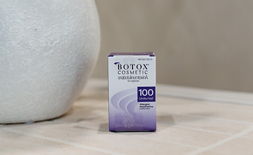 Botox Cosmetic 100 units box on a white tiled surface
