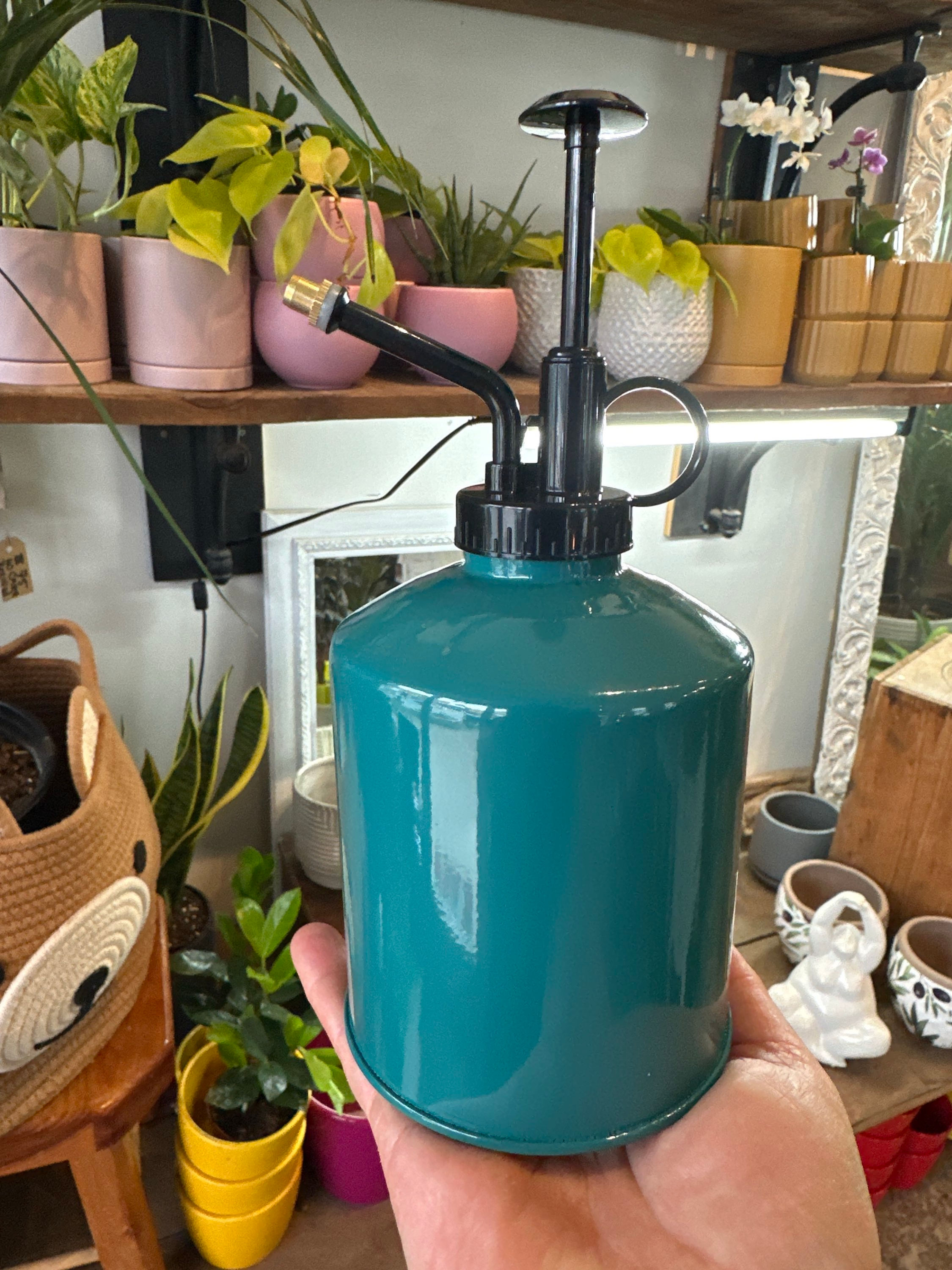 Metal Plant Mister Turquoise 