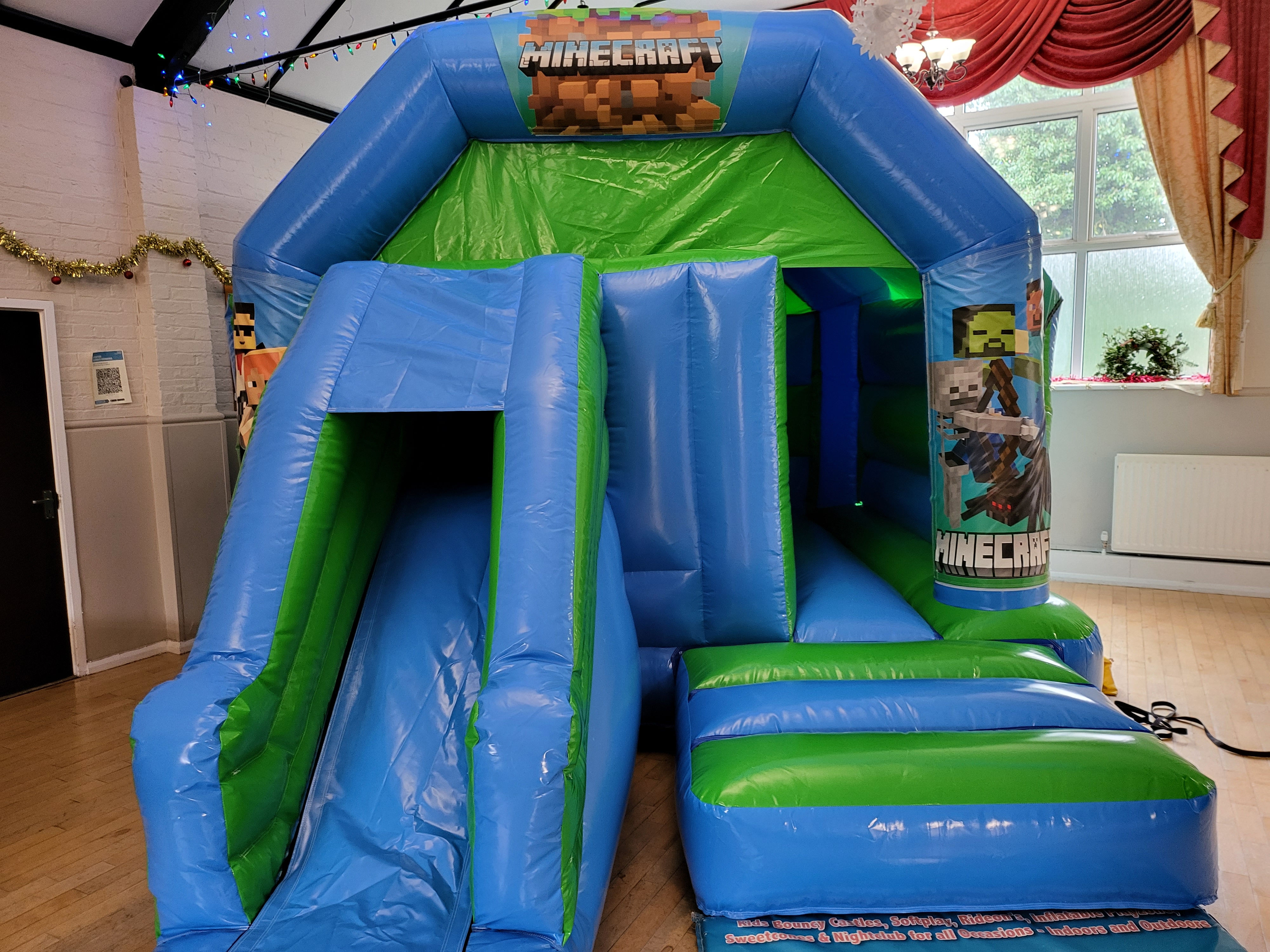 16ft Minecraft Front Slide Inflatable