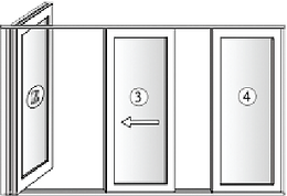 Sliding door arrangemt 2
