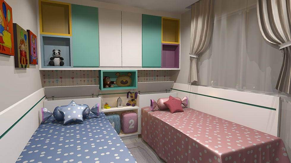 Quarto menino e menina
