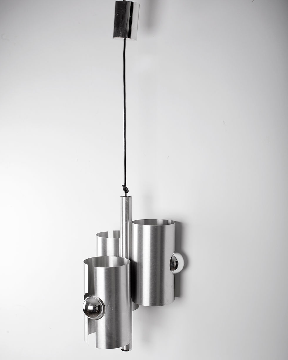 Thumbnail: Polam Bielsko-Biała  chandelier mid century brutalist Hanging Light