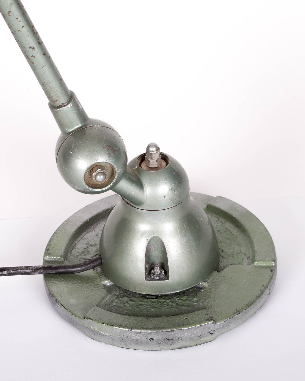Thumbnail: French industrial modernist task lamp Domecq original green  finish