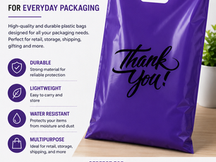 Durable 9 x 12 Plastic Bags for Everyday Packaging