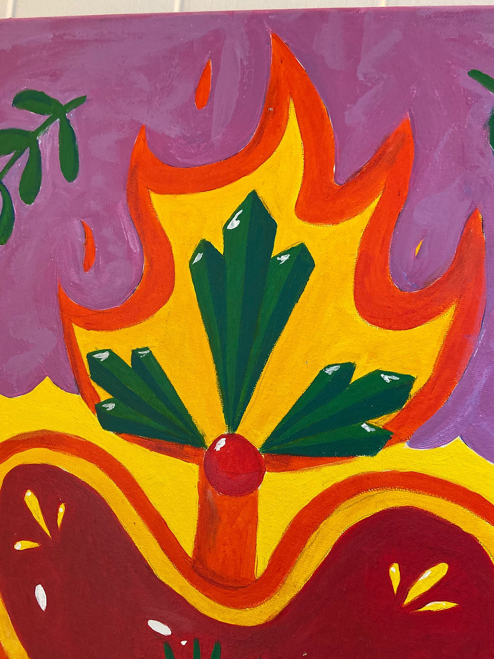Thumbnail: Sacred Heart 8 Acrylic Paint 
