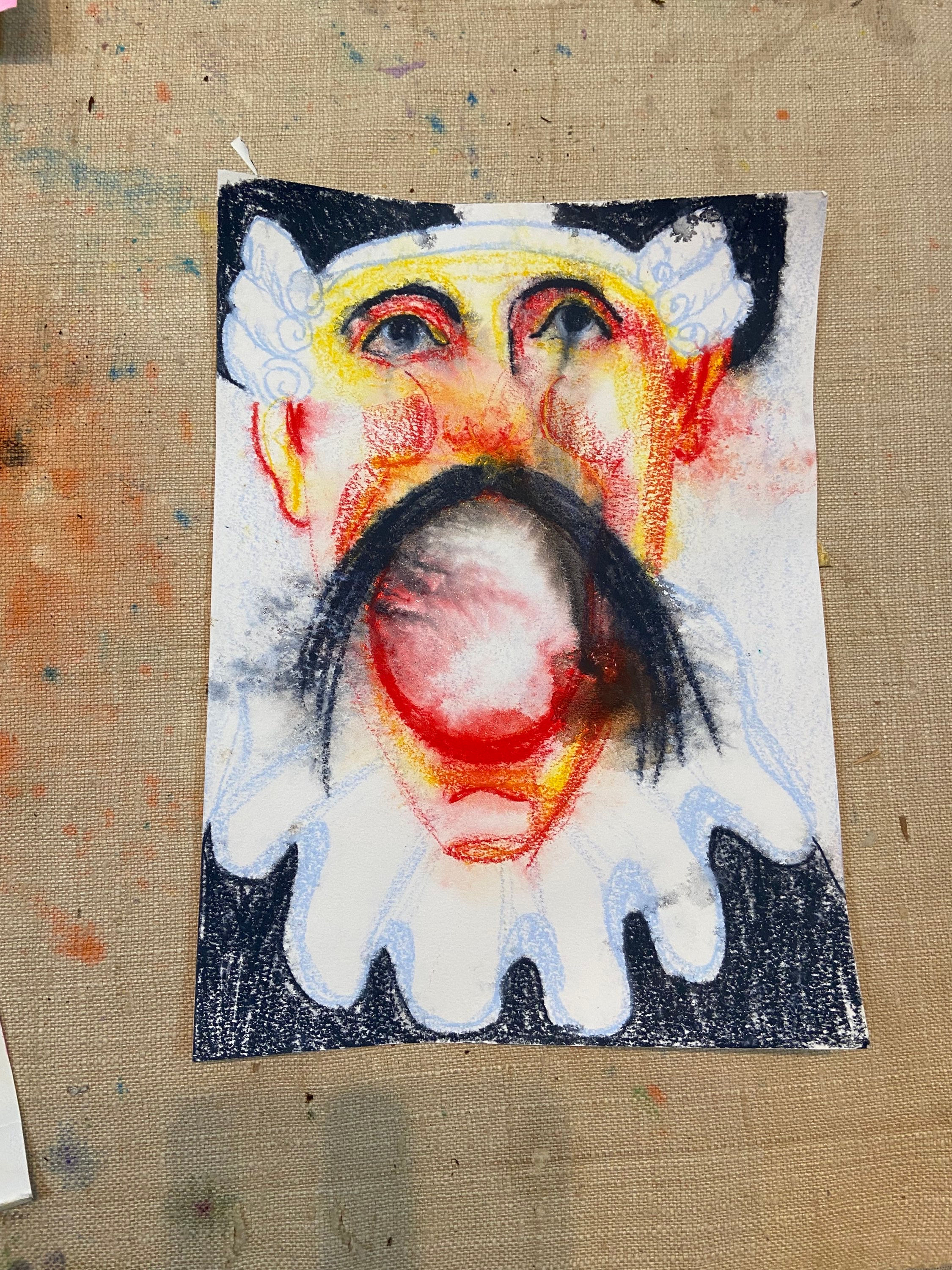 Antique Ball Toss Clown Guy