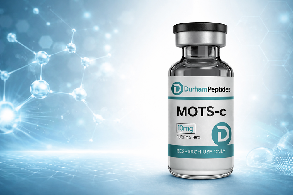 MOTS-c vs GHK-Cu vs BPC-157 for Longevity Research: A Comparison | Durham Peptides MOTS-c vs GHK-Cu vs BPC-157 for Longevity Research: A Comparison | Durham Peptides