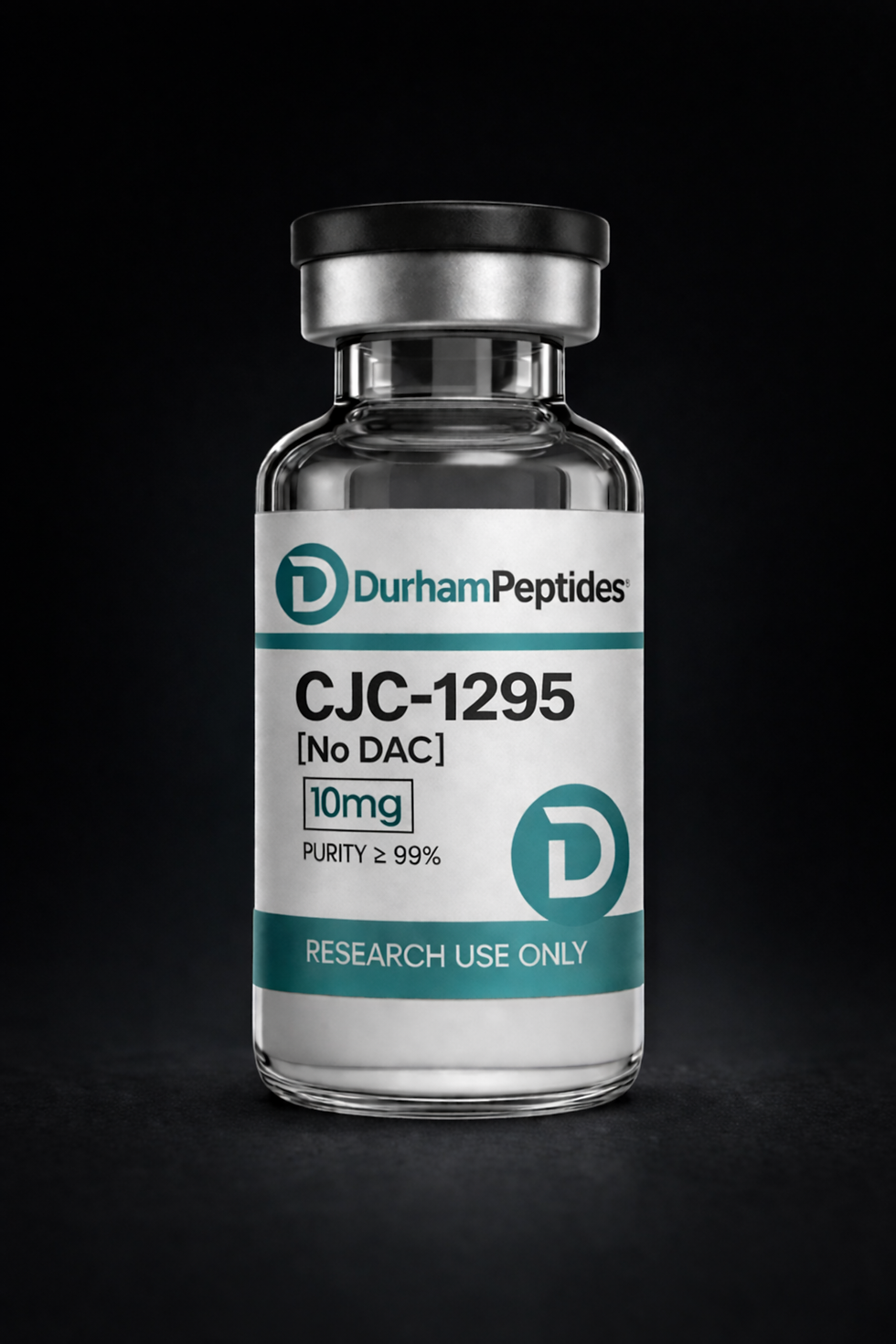 CJC-1295 No DAC 10mg lyophilized powder vial Durham Peptides Canada research peptide