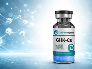 GHK-Cu peptide vial from Durham Peptides Canada