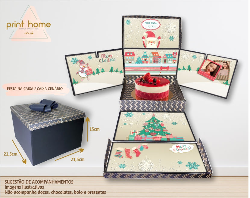Caixa Cenário Natal
