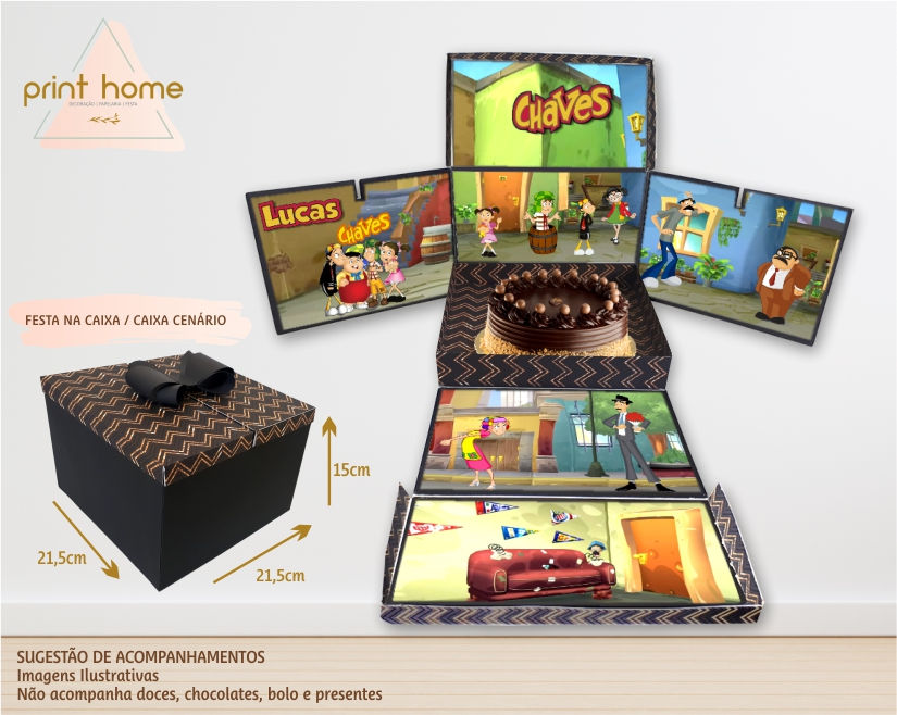 Festa na Caixa Caixa Cenário Caixa Explosão Vila Chaves