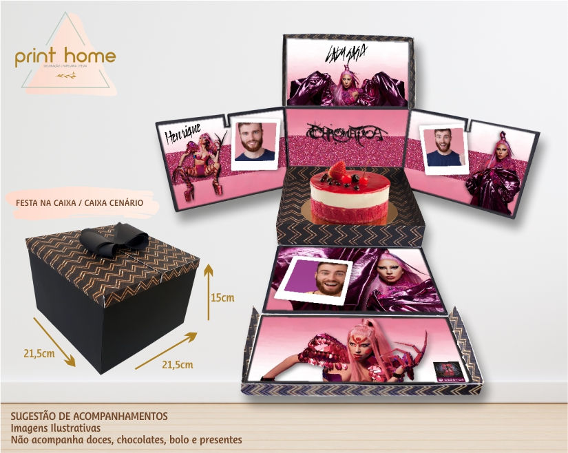 Festa na Caixa Caixa Cenário Caixa Explosão Lady Gaga Chromatica