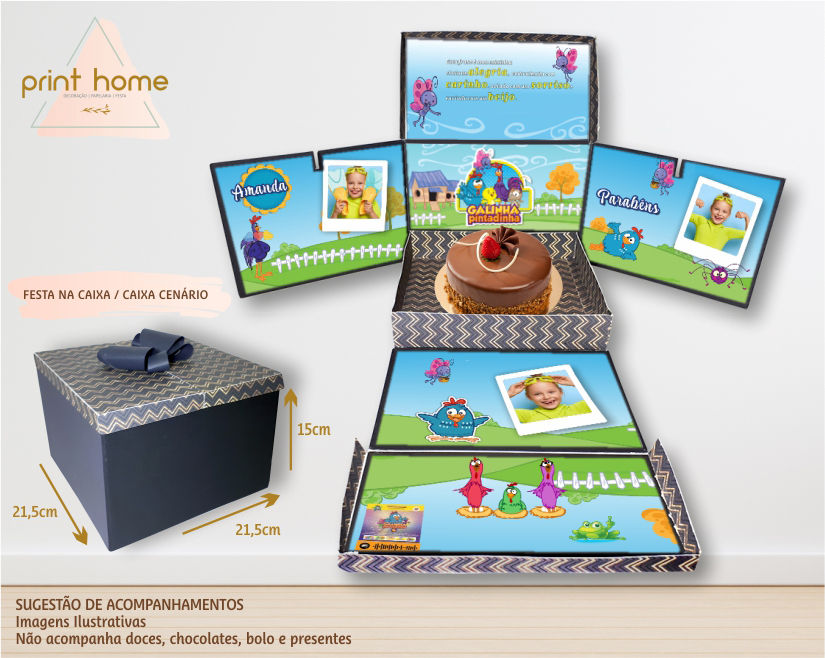 Caixa Cenário Galinha Pintadinha