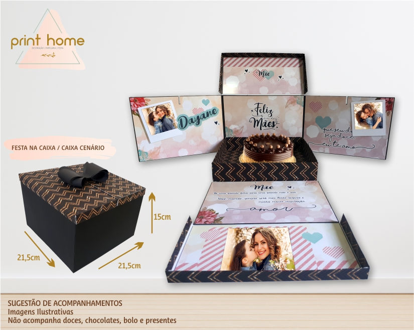 Caixa Cenário Dia das Mães