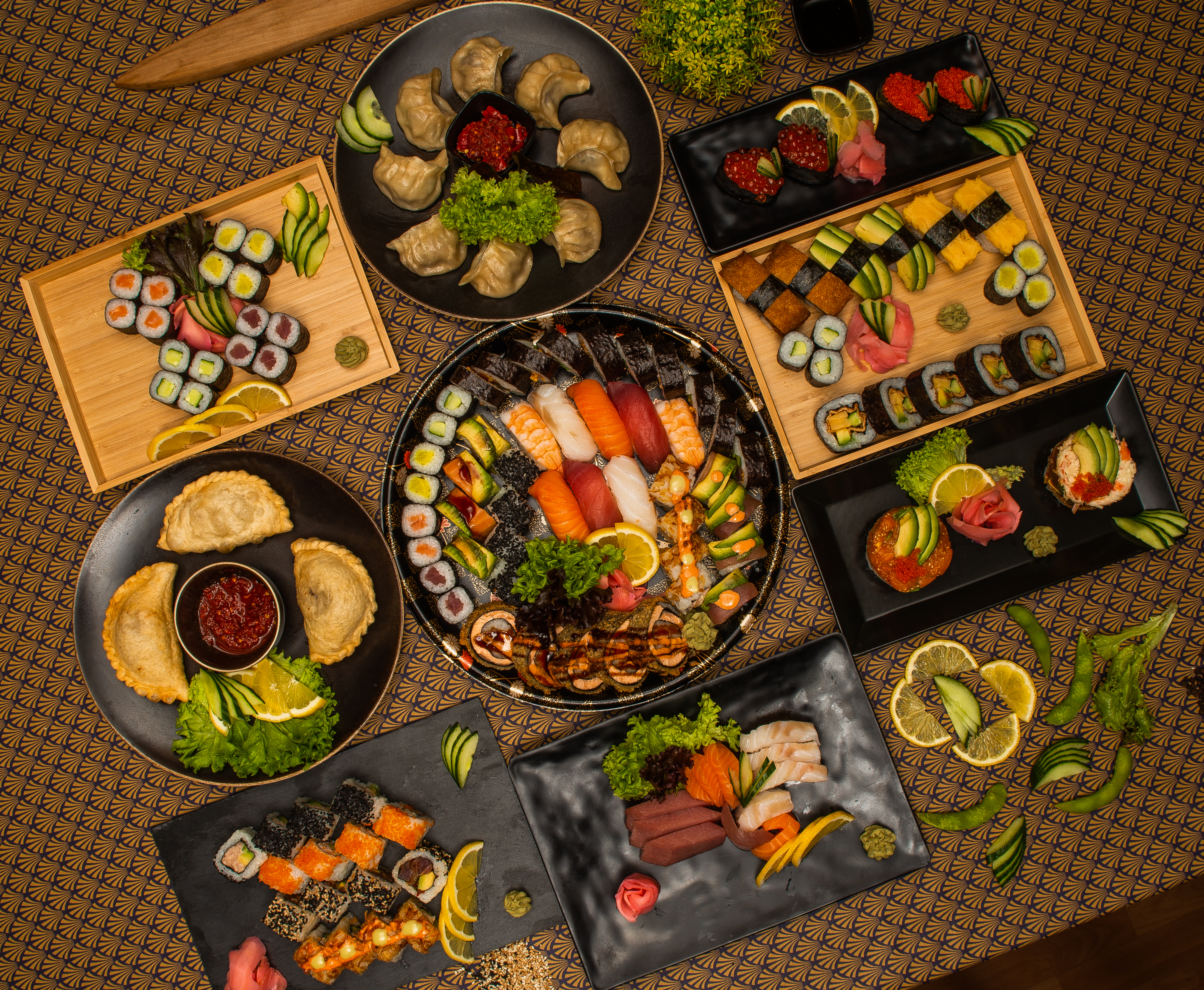 Arranged Food and Objects