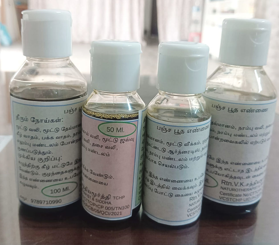 Panja pootha Oil