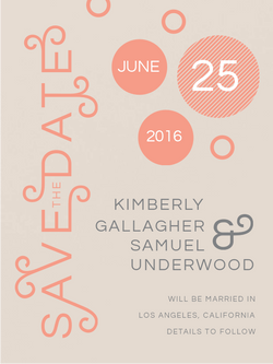 CHARMING DOTS SAVE THE DATE