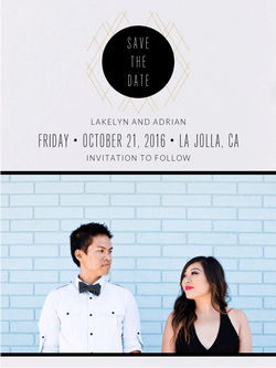 CONTEMPORARY ARGYLE SAVE THE DATE