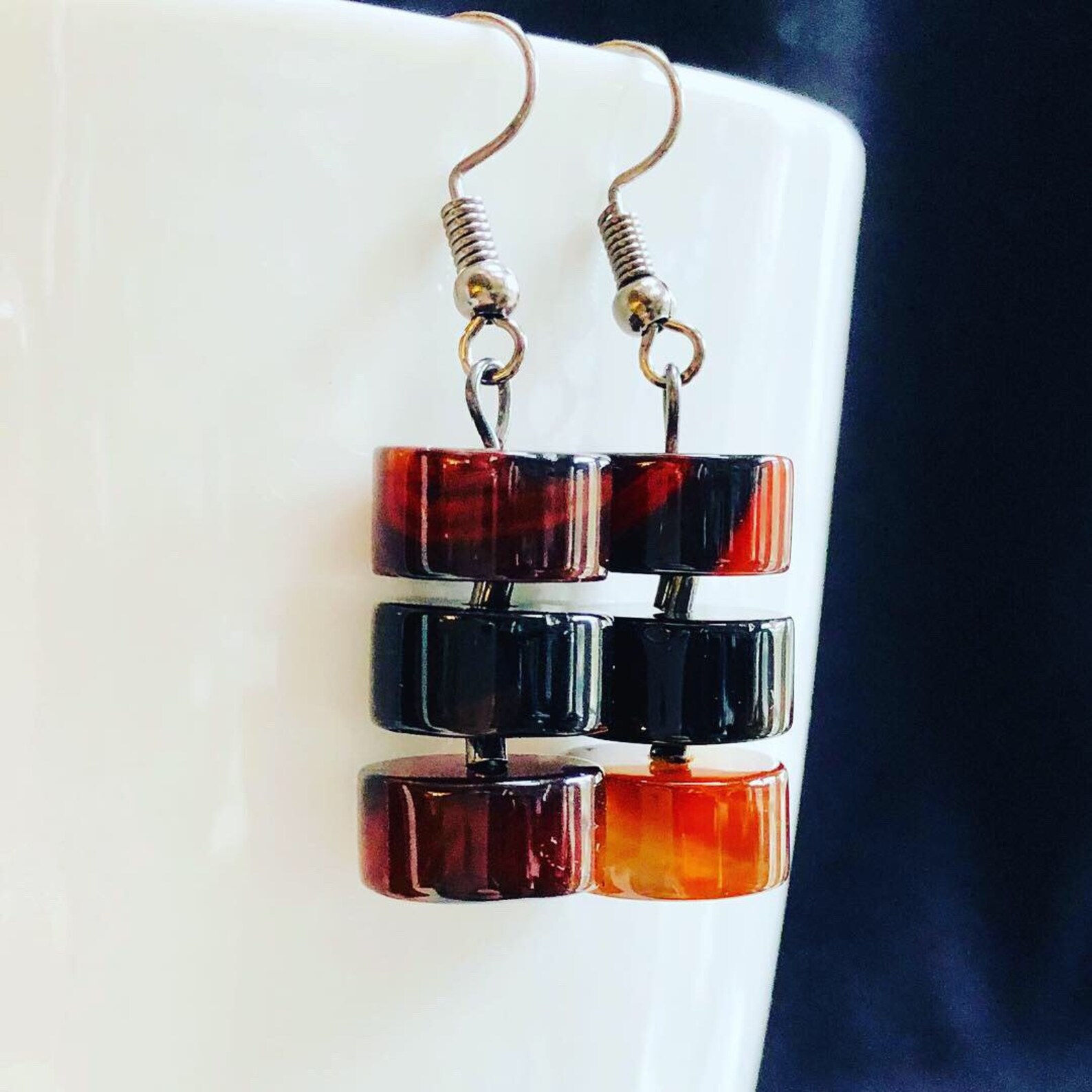 Brown Agate Earrings