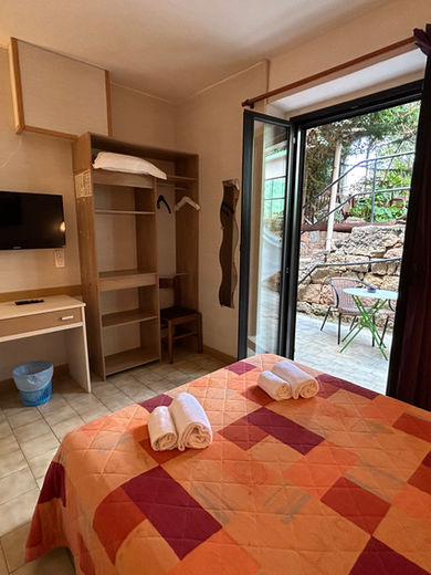 Chambre double avec terrasse Hôtel Le Bon Accueil Porto Ota Corse