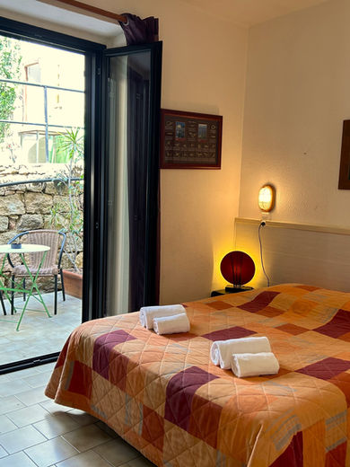 Chambre double avec terrasse Hôtel Le Bon Accueil Porto Ota Corse