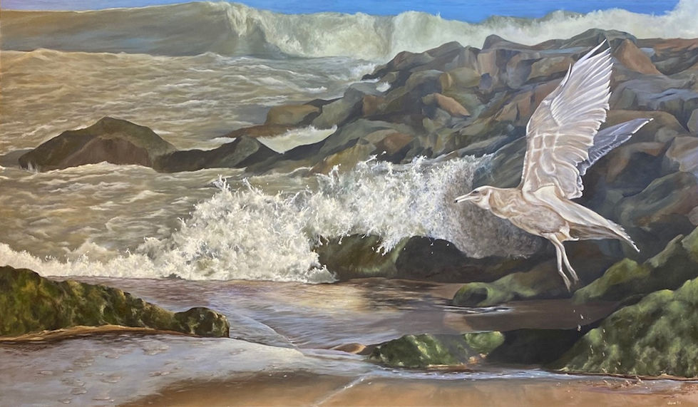 Cleared for Takeoff - 24x42 oil on panel