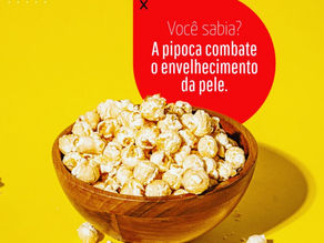 Pipoca contra envelhecimento da pele!