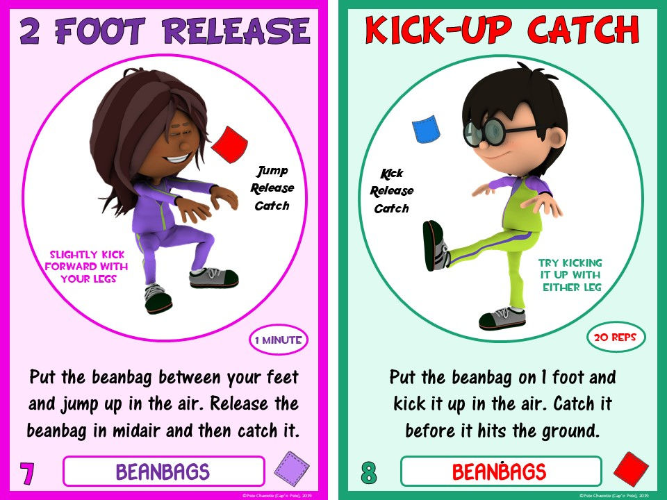 Thumbnail: PE Equipment Challenge Cards - 24 Beanbag Tasks (includes PowerPoint)