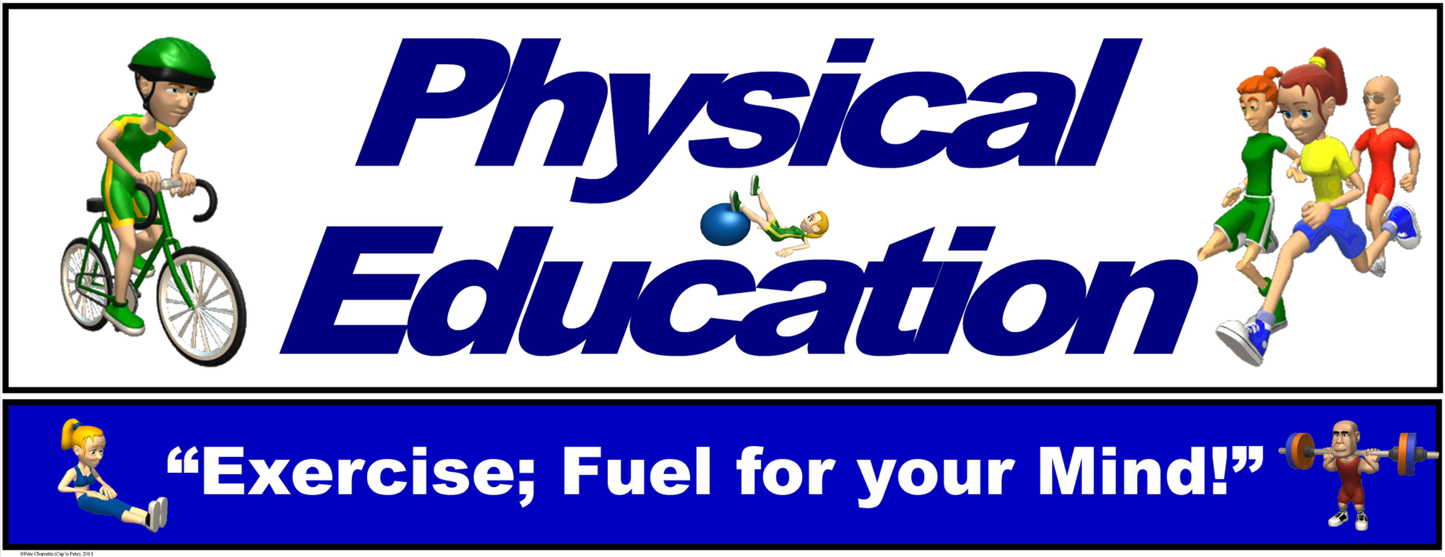 PE Over the Door Banner (Upper Grades): Exercise; Fuel for your Mind