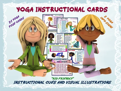 Yoga Instructional Cards Kid Friendly Cues And Visual Illustrations Capnpetespowerpe