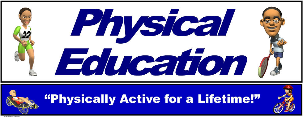 Thumbnail: PE Over the Door Banner (Upper Grades): Physically Active for a Lifetime