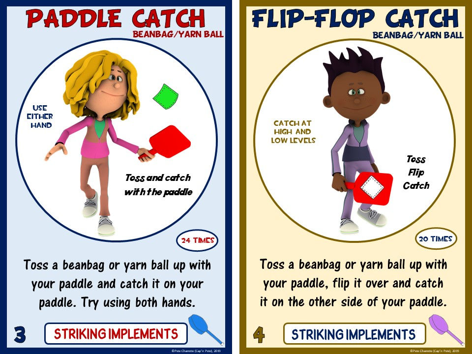 Thumbnail: PE Equipment Challenge Cards - 24 Striking Implement Tasks (includes PowerP